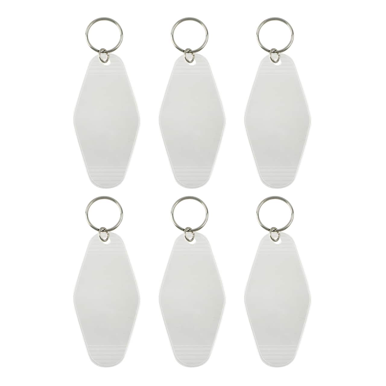 3.5" Motel Tag Acrylic Keychains, 6ct. by Make Market®